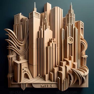 3D model metropolis (STL)